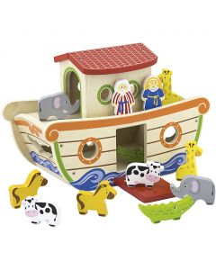 VIGA Noah’s ark shape sorter, size 34x25,5x16,5 cm, 1 pc [HOB-908544]
