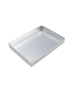 Paper Box Bottom Matte Silver 13,7x2,5x19,1cm (25 Pieces) [MS15]