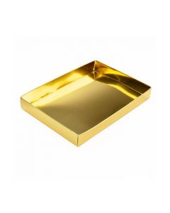 Paper Box Bottom Shimmer Gold 13,7x2,5x19,1cm (25 Pieces) [SG15]