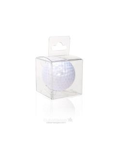 Plastic Gift Boxes 4.3x4.3x4.4cm Crystal Clear with Hanger in middle (25 pieces) [CHFB324]