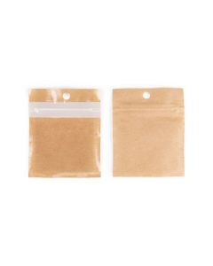 Eco-Friendly Grip Seal Bags Kraft 5.1x5.1 cm (100 pieces) [HZBBE9KC]