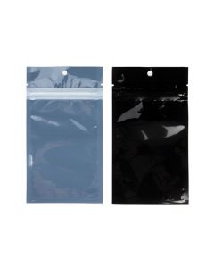 Eco-Friendly Grip Seal Bags Black 7.6x11.4 cm (100 pieces) [HZBBE3B]