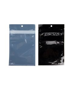 Eco-Friendly Grip Seal Bags Black 9.2x12.7 cm (100 pieces) [HZBBE4B]