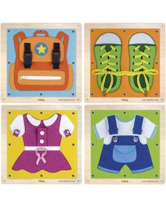 VIGA learn-to-dress game, size 44x44 cm, 4 parts/ 1 set [HOB-908543]