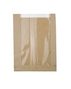 Strip window paper bags brown 20+ 5x26,7 cm (500 pieces) [GB-DRE02231]