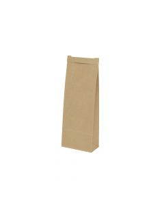 Kraft bags Brown 9x4.5x23.5 cm reclosable (500 pieces) [GB-DRE03340]