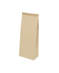 Bags Kraft brown with Closure 12.5x7.5x32.7 cm (500 pieces) [GB-DRE03360]