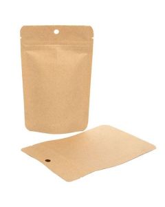 Stand Up Pouches Kraft Compostable 10.2x6x15.2cm | 57 grams (100 pieces) [ZBGEK2]
