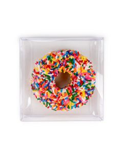 Plastic Gift Boxes 11,4x2,5x11,4 cm Crystal Clear (25 pieces) [FB304]