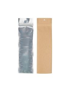 Grip Seal Bags Transparent/Kraft 6,4x22,9 cm (100 pieces) [HZBB1CK]