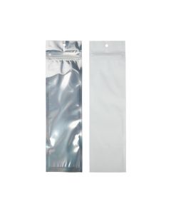 Grip Seal Bags Transparent/Matte White 6,4x22,9 cm (100 pieces) [HZBB1CMW]