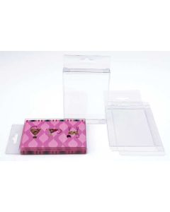Plastic Gift Boxes 11.4x1.3x14.9cm with Hanger part (25 pieces) [HFB6]