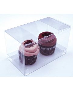 Cupcake Boxes for Doubles 17.8 x 10.2 x 10.2cm (100 Pieces) [CBS174]