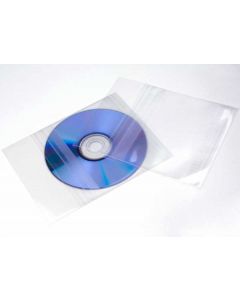 Plastic Bags for CD's 150 micron 12.4x12.4cm with Protective Closure (100 pieces) [BD4]