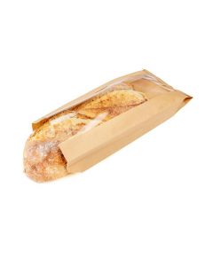 Kraft Bags 14x4,1x33 cm With Side Gussed (100 pieces) [KBB3]