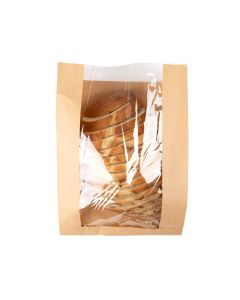 Kraft Bags 26x10,2x35,6 cm With Side Gussed (100 pieces) [KBB5]
