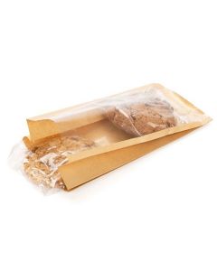 Kraft Bags 10.2x5.4x20.3cm with side gusset (100 pieces) [KSG3]