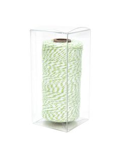 Plastic Gift Boxes 5.6x5.6x12x4cm Autolock Bottom (25 pieces) [PLB334]