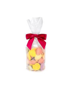 Plastic Bags round Bottom Frosted 8,3x25,4 cm with paper insert (50 pieces) [RPBGF3]