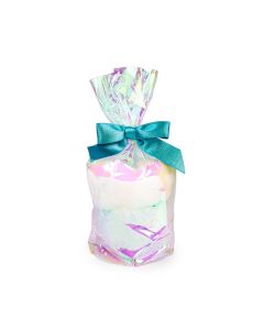 Plastic Bags round Bottom Iridescent 10,2x25,4 cm with paper insert (50 pieces) [RPBGH4]
