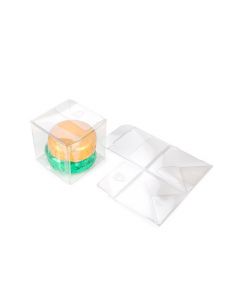 rPET Crystal Clear Pop & Lock Box 5.1x5.1x5.1 cm (25 pieces) [PLB104R]