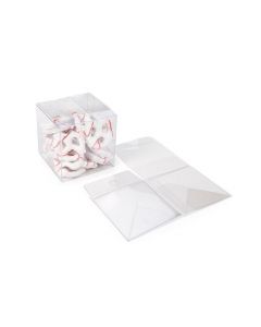 rPET Crystal Clear Pop & Lock Box 7.6x7.6x7.6 cm (25 pieces) [PLB58R]