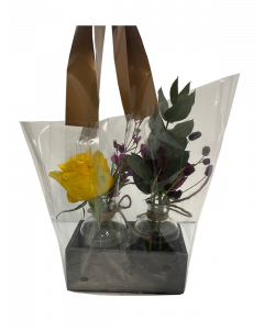 Sleeve with handles for flower vases petite 25x38x16cm bottom (50 pcs) [SL0042064A]