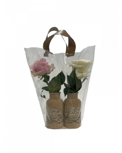 Sleeve with handles for flower vases small 38x43x20cm bottom (50 pcs) [SL003887A]