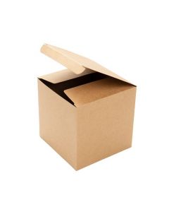 Pop & Lock Box Kraft 10,2x10,2x10,2cm (25 Pieces) [PLB56K]