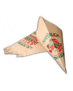 Cone Bags with Fruits print 31cm - 60 grs Quality | Content 750 grams (100 pieces) [PAS31B]