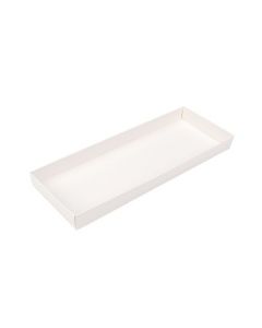 Kraft Box Bottom White 10,8x2,5x30,5 cm (25 pieces) [WH11]