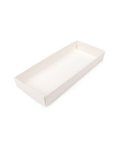 Kraft Box Bottom White 12,7x3,8x30,5 cm (25 pieces) [WH12]