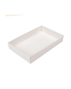 Kraft Box Bottom White 15,2x3,8x24,1 cm (25 pieces) [WH13]