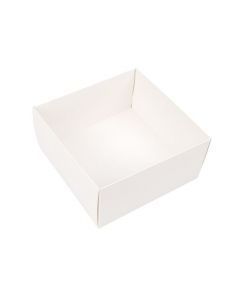 Kraft Box Bottom White 15,2x7,6x15,2 cm (25 pieces) [WH14]