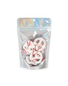 Stand Up Pouches transparent/Glitter Holographic 10,2x6x15,2 cm (25 pieces) [ZBGHG2C]