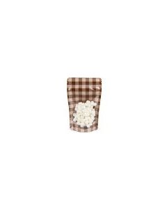 Stand Up Pouches Kraft/ Brown Plaid 13x7,9x20,6 cm (25 pieces) [ZBGSW3BRP]