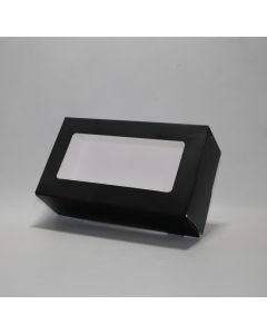 Kraft boxes Black with Window 21.5x6.4x12 cm (125 pieces) [TB2112B]