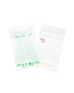 Grip Seal Bags 130x200mm with Write-on-Panel, PP 50 micron Super clear (100 pcs) [ZWC58]