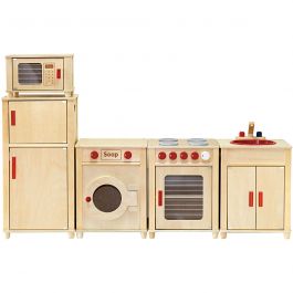 VIGA play kitchen, size 160x54x36 cm, 1 set [HOB-907706]