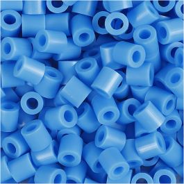 Fuse Beads, size 5x5 mm, hole size 2,5 mm, medium, blue (32238), 1100 pc/ 1 pack [HOB-751370]