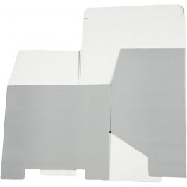 Cardboard Box, light grey, H: 22 cm, L: 15.5 cm, W: 10 cm, 1 pc [HOB-100574]