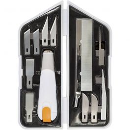 Knife, Chisel and Saw Set, L: 15 cm, W: 3 cm, 1 set [HOB-1024385]