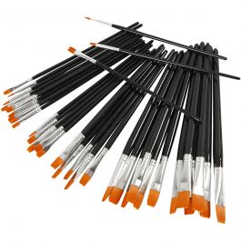 YellowLine Brush Set, size 0+2+4+8+12+16 , 36mixed [HOB-10254]