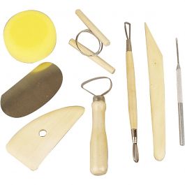 Ribbon Tool Set, round edges, L: 20 cm, 6 pc/ 1 pack [HOB-10304]