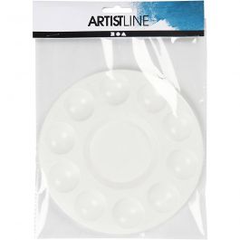 Palette , white, D: 17 cm, 10 pc/ 1 pack [HOB-10330]