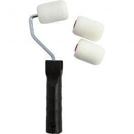 Paint Rollers with handle, W: 5 cm, 1 set [HOB-10474]