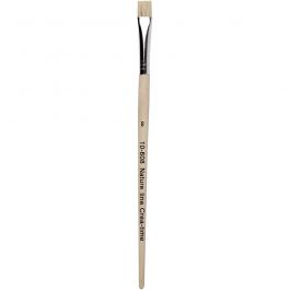 Nature Line Brushes, no. 8, W: 10 mm, short handles, 12 pc/ 1 pack [HOB-10608]