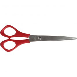 School Scissors, L: 16 cm, spids, left, 1 pc [HOB-11212]