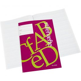 Exercise book with lined paper , 10 x 4 lines, A4, size 21x29,7 cm, 64 , 25 pc/ 1 pack [HOB-115270]