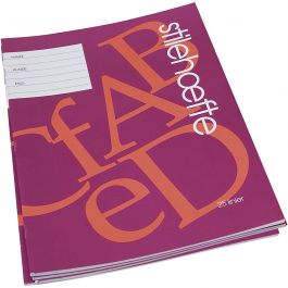 Exercise book with lined paper , 29 lines, A4, size 21x29,7 cm, 64 , 70 g, 25 pc/ 1 pack [HOB-115280]